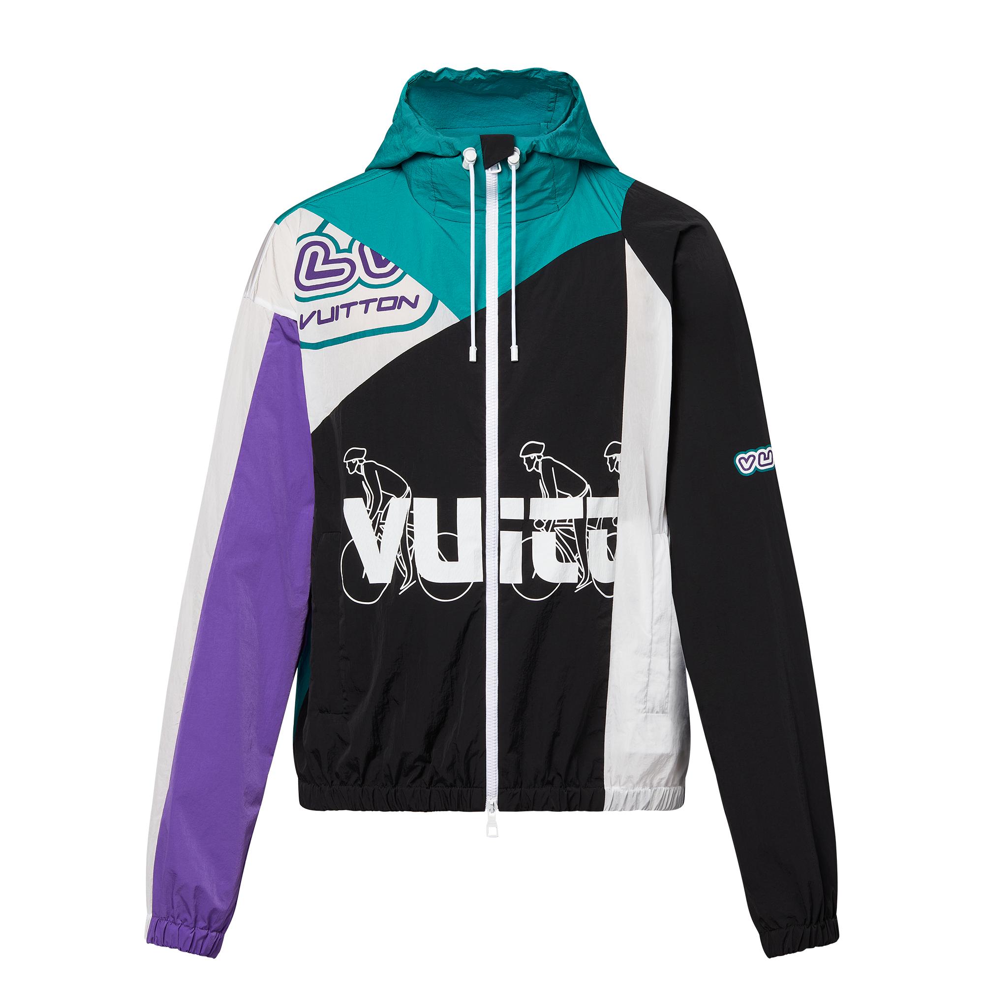 Louis vuitton patch graphic on sale windbreaker